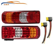 벤츠 트럭용 24V LED 테일 램프 1 개 actros mp4 0035441003 플매트 카펫 러그 포함, 01 RIGHT WITH BUZZER