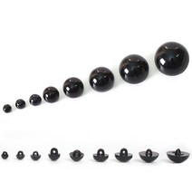 펠트친구 단추눈(인형눈) 1봉(약20개) / 눈알 뜨개 재료 고양이 만들기 단추형, 6mm, 1개