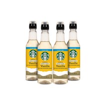 스타벅스 슈가프리 무설탕 바닐라 커피시럽 12.1oz(360ml) 4팩 Starbucks Naturally Flavored Coffee Syrup
