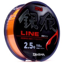 다이와 긴로 라인 DPLS 오렌지 세미플로트 이소 원줄 150m, 3.0호