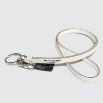 메종 마르지엘라 명품마르지엘라 22SS 프린팅 로고 화이트 가죽키링 S36UA0112 P4455 T1003