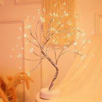 LED 108구 자작나무 트리 테이블 무드등 GTL-002, 전구색