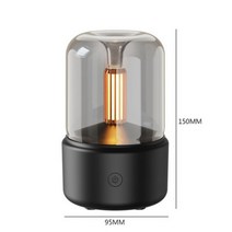 아로마램프 캔들램프 디퓨저 LED 조명 에센셜 오일 전기 아로마 홈 오pcs 요가 용품 대용량 피부 보습, Black