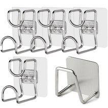 어가네닷컴 스텐 세수대야 거치대+스테인레스 수세미걸이 증정 다용도 후크 걸이, 4개