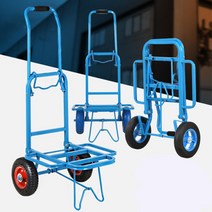 오프로드 큰바퀴 축사용 핸드트럭 택배기사 도매용 산업용 전통시장 고중량, 캐리어카트 통바퀴