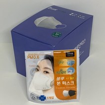 블루방역마스크 KF94, 1개입, 50개, 화이트