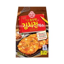 소문난 초간편 김치전믹스 320G 오뚜기 바삭바삭 홈파티음식 엄마손맛 캠핑요리 막걸리안주 간편식 자취템, 1개