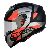 MT 헬멧 ATOM SV W17 MATT FLUOR RED, XL