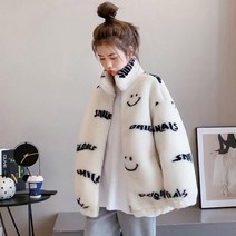 퀸앤조이 스마일 에코퍼 집업 코트***퀸앤조이***