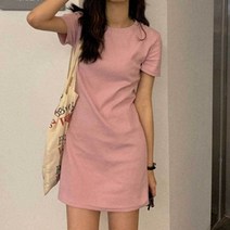 미니 원피스 여자 파스텔톤 캐주얼 스타일 데이트룩