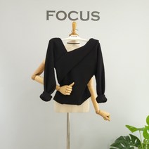 포커스 딥브이넥 오프숄더 니트(FW1L9KT5638)