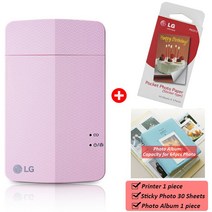 핸드폰사진인화기 PD251 핑크 컬러 휴대 전화 스냅 사진 프린터 정장 LG 포토 용지 2x3 인치 안드로이드 IO, 03 Set-2