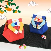 [바보사랑] 만들기세트 한복 복주머니(5set), 상세 설명 참조