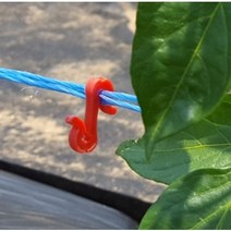 고추끈고리 (300개) 고추끈 고추끈유인고리, 색상 랜덤 발송, 1개