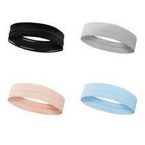 포니온 1+1 스포츠 헤어밴드 요가 헬스 머리띠, 블랙, 그레이