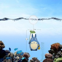 어항꾸미기 어항 용품 자갈 수초 꾸미기 물고기 수족관 장식 잡초 액세서리 시뮬레이션 다이버 액션 피규어 장식 조경 식물 라이브 플로팅 볼, 토토로 b