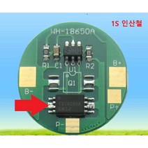 (원형) LiFePo4 1S 3.2V 인산철 전용 2A PCM, 1개