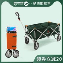 캠핑웨건 캬라반 유아 트레일러 개방형 미니 이지 의자 캠핑카 촬영 카트 야채 카트, 05 업그레이드형 베어링카+브레이크