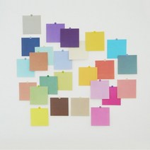 컬러 칩 색종이 스티커 팩 세트 50 매 스티커팩 다꾸 파스텔 모조지, 랜덤50매