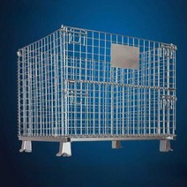 철대차 메쉬파레트 바스켓 카트 마트 창고 대차 철제 랙, 800x600x640mm 500kg