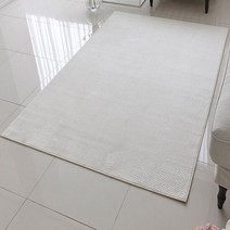 제이오마켓 와플무늬 극세사 러그 카페트 100X150(아이보리) 거실 바닥 인테리어 방음 매트