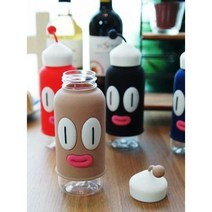 휴대용 특이한디자인 물병 보틀 410ml, 레드