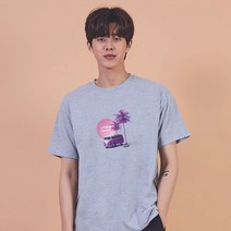 키밍 보라색 핑크 버스 여름 여행 여행룩 편한반팔