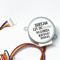 DC 기어 모터 35BYJ46 DC 5V 12V 300 ohms 24V 스텝 영구 자석 기어 모터 소형 스테퍼 가습기 수리 부품, 02 17MM shaft_01 5V 20 Ohms