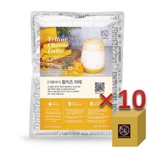 더블데이 황치즈 라떼 800G (10개 박스) 프라페 스무디 파우더 분말 가루 베이스 재료, 10개