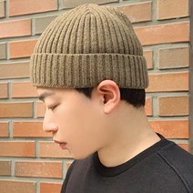 이코마켓 편안한 남녀공용 울 블렌디드 고급 니트비니 빅사이즈 와치캡 숏비니