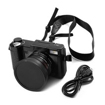 ELRVIKE 2023 24MP HD Half-DSLR 전문 디지털 카메라 4X 망원 어안 및 광각 렌즈 매크로, [04] with 32G