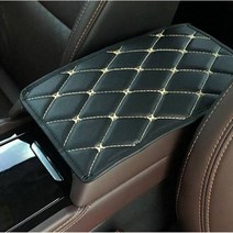 가죽 car armrest mat 험머 hummer h1 h2 h3 h3t h5 h6, 검정색과 흰색