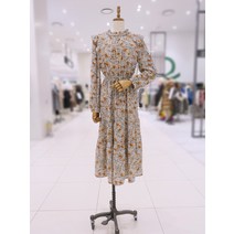 [써스데이아일랜드] 플라워 패턴 프릴 롱 원피스 T228AOP533W(1331538)