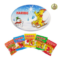 라이브잇 하리보 크리스마스 틴 젤리, 12g, 50개