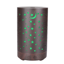 nmt 076 200ml 공기 가습기 에센셜 오일 아로마 디퓨저 콜드 미스트 스프레이어 7 색 led 야간 조명 홈 침실, 오, 어두운 별