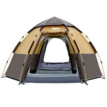 겨울텐트 msr텐트 미니멀텐트 Desert amp Fox-3-4 인용 돔 자동 텐트 쉬운 즉석 설치 휴대용 캠핑 팝업 4 계절 배낭 여행 가족, [02] Brown
