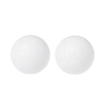 2 개 PCS 화이트 테이블 축구 교체 수지 공 장식 공식 푸스 볼, 36mm.