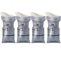 차박매트 차박용품 차박 매트리스 토퍼 준비물 700ml 일회용 소변 가방 야외 비상 휴대용 교통 체증 캠핑 하이킹 자동차 운전 여행 구토, 4pcs