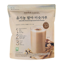 자연주의 유기농 발아 미숫가루 700g 국산 유기농 지퍼백 제품, 1개