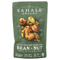 Sahale Snacks 스낵 믹스 아시아산 참깨 에다마메 콩 견과 113g, 1개