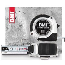 BMI 줄자 8M 475 Two Comp Chrom EC2, 1개