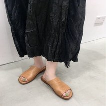신발공주통가죽뮬 세련된미시 여성수제화