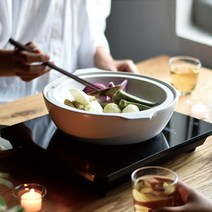 킨토 카코미 전골냄비 1.2리터 - 블랙 화이트, 단품, 단품