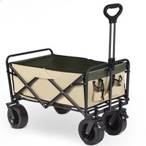 캠핑용 가성비 접이식 휴대용 웨건 트롤리 수레 오버 런 힐 핸드 프리 카트소형 트레일러, 접이식 휴대용 캠핑 트롤리