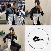 네파 남친 아빠 선물로딱! 이번 봄자켓 이거하나로끝! 남성 액티브 컬러블럭 윈드 자켓 7I30621