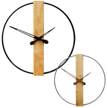 와이어 인테리어 벽시계 500, 크롬