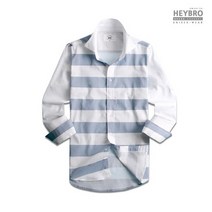 남성 스트라이프 린넨 셔츠 남방 어닝스트라이프