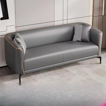 3.5인용쇼파 3인용 다이닝 좁은거실 패브릭 소파, 118cm [베개 2개], 오프화이트 테크레더 고탄성스펀지