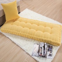 두꺼운 긴 쿠션 정원 의자 쿠션 단색 홈 시트 매트 바닥 맞춤형 벤치 55x15 cm 55x165cm, 92.4 - Cushion50x115cm