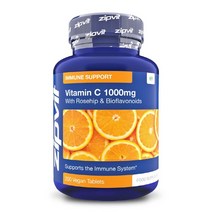 영국 ZIPVIT 비타민C 1000mg 로즈힙 바이오플라보노이드 함유 비건 200정, 1개, 200개